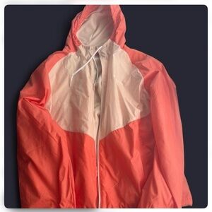 Columbia Coral and Cream Hooded Jacket - Size L